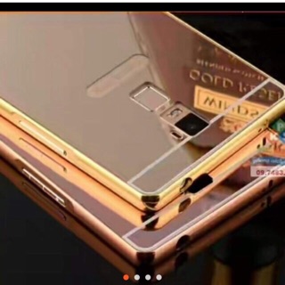 Ốp lưng tráng gương viền kim loại cho oppo R7 plus