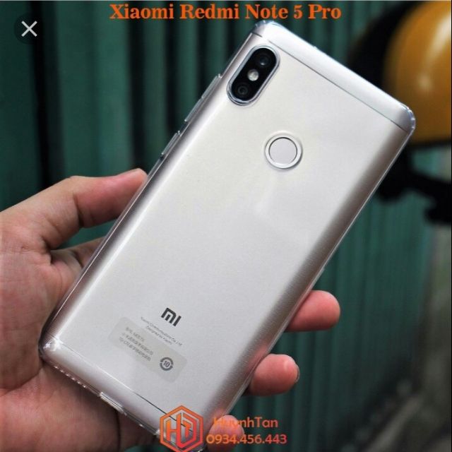 Ốp dẻo Xiaomi Redmi note 5 pro trong suốt