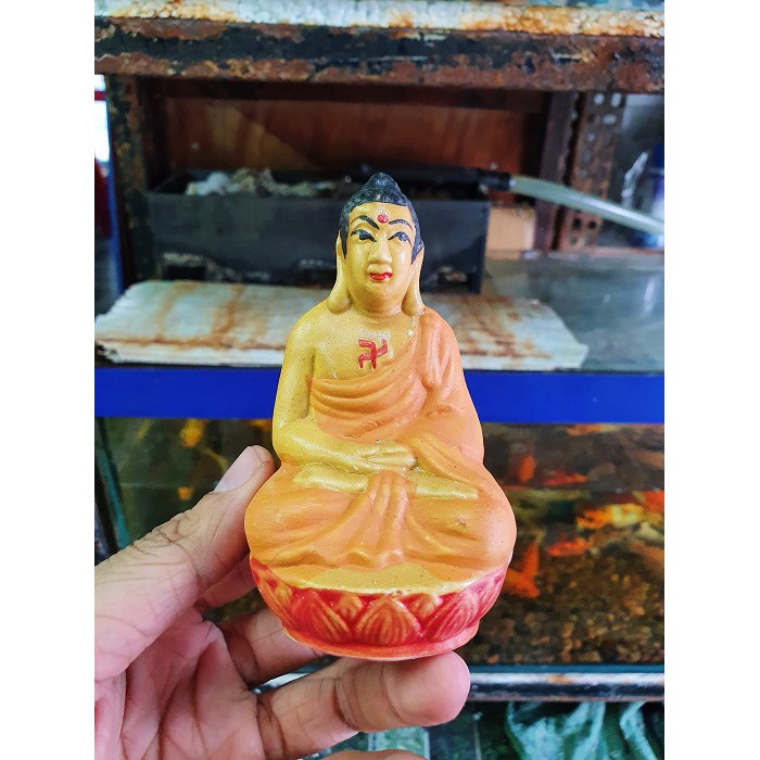 TƯỢNG PHẬT TRANG TRÍ HỒ CÁ NON BỘ CAO 9CM