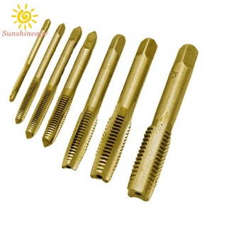 Tap Drill Bits 7pcs Drill Bits Gold M3-M12 Machine Screw Machine Thread