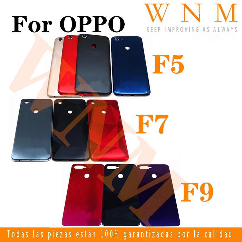 Ốp điện thoại Pin Nhà Ở Cho OPPO F5 A73 F7 A3 F9 / A7X Với LOGO Pin Kính Ốp điện thoại Cửa Sau Thay 