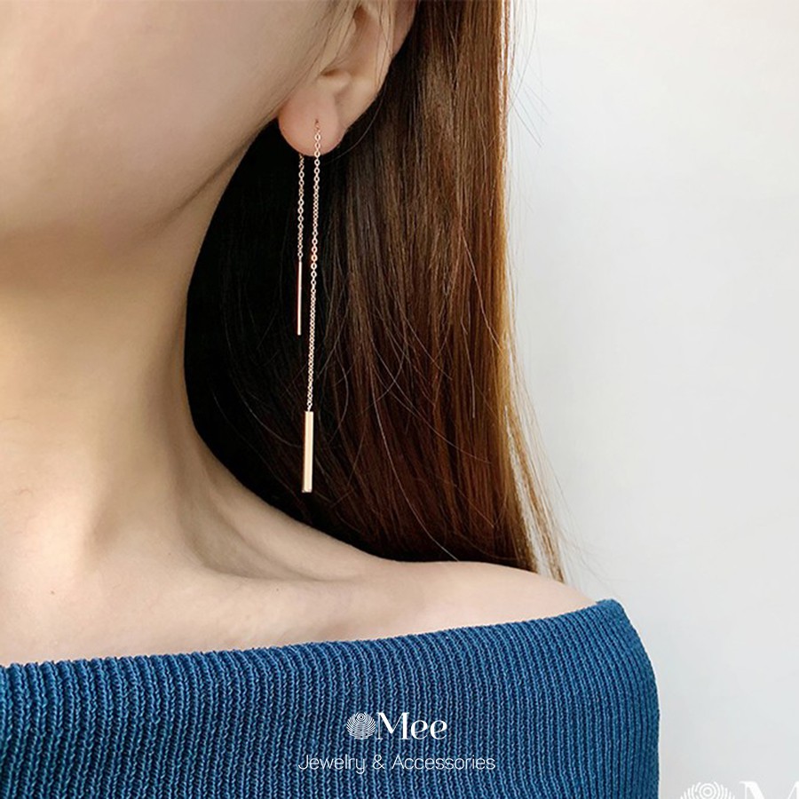 Khuyên tai dáng dài phong cách kiểu dáng độc đáo E6515 - Trang sức Mee