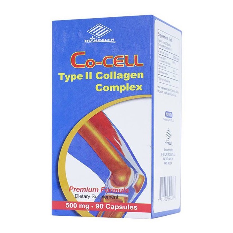 Viên Tăng Cường Sụn Khớp Nuhealth của Mỹ Co-cell Type II Collagen Complex 90 Viên