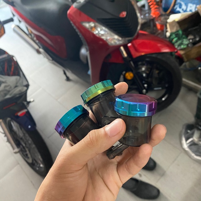Bình dầu khói + nắp Titanium GR5