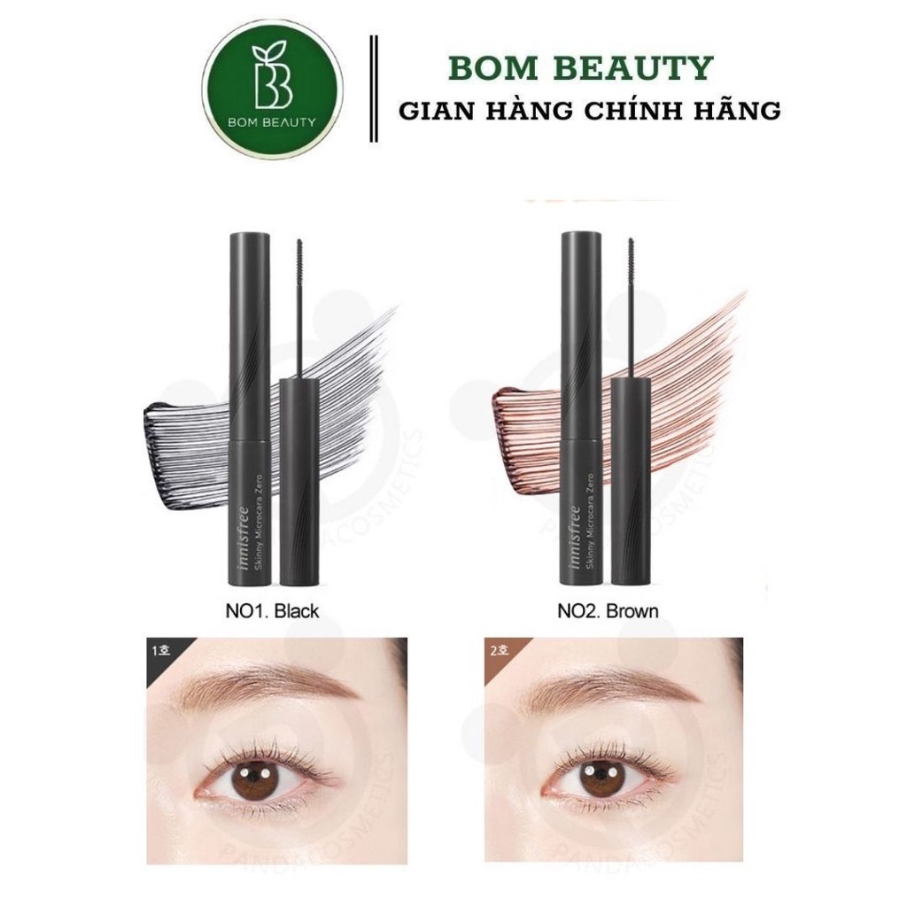 Trang điểm với Mascara Innisfree  siêu mảnh Skinny Microcara Zero | BigBuy360 - bigbuy360.vn