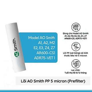 [CHÍNH HÃNG 100%] Lõi lọc nước cho máy AOSMITH E2,E3 [LẮP ĐẶT TPHCM]