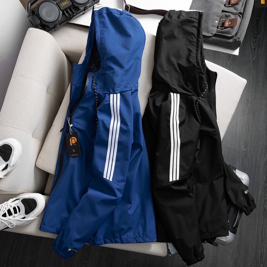 Áo Khoác Gió Nam Nữ Lót Lưới Siêu Nhẹ, Có Mũ Tháo Rời - Aru Shop AK2