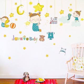 decal dán tường good night
