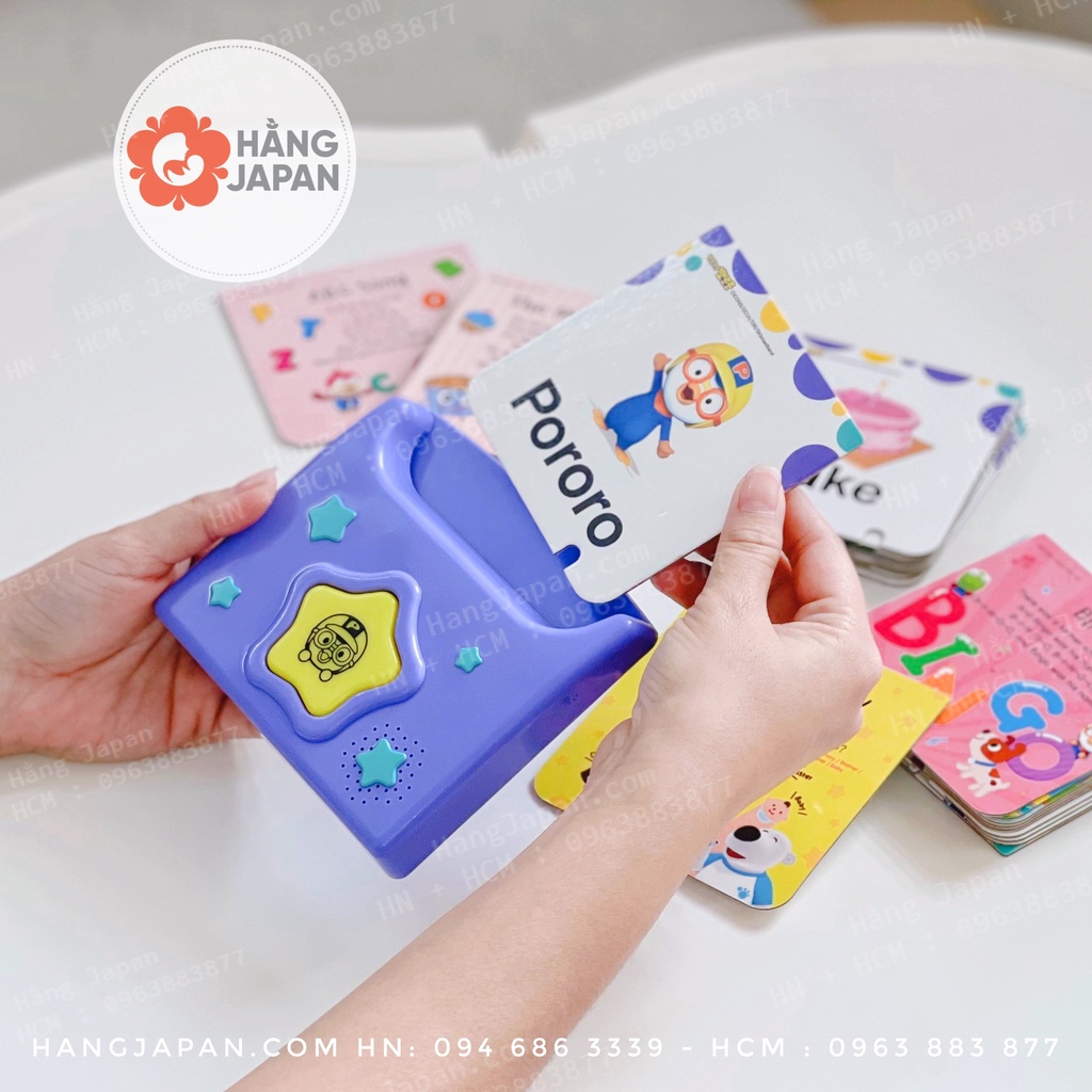 Thẻ học tiếng Anh Pororo English sound card Hàn Quốc phiên bản 2021 - 4Healthy