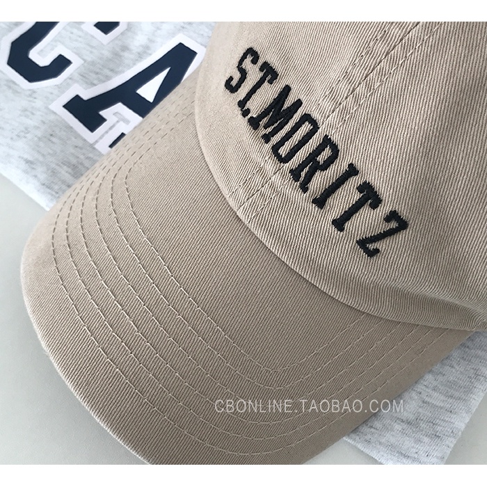Mũ Lưỡi Trai Mềm Chống Nắng In Chữ Phong Cách Retro Mỹ Cho Nam Nữ