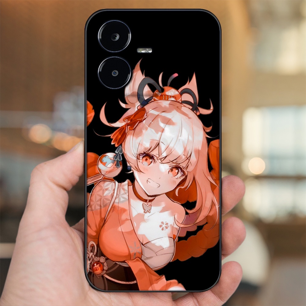 Ốp lưng Vivo Y22s viền đen in hình Yoimiya Genshin Impact