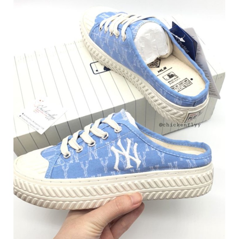 [ FREE SHIP+ FULL BOX] SỤC NY XANH NHẠT HỌA TIẾT Màu Monogram , Sục 𝐌𝐋𝐁 Sục Đạp Gót , SỤC Ny Hót nhất 2021