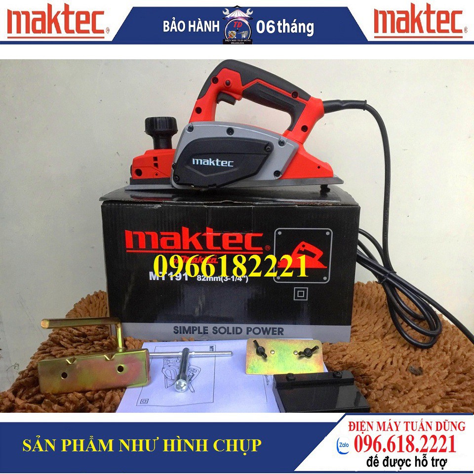 [Ảnh thật - Hàng thật] Máy bào gỗ Maktec MT191_TẶNG KÈM PHỤ KIỆN