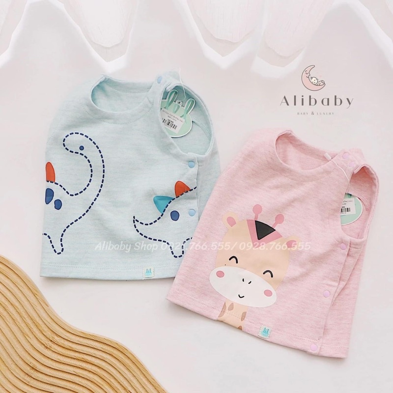 Áo Gi lê Little love LIL nỉ mỏng thu đông Gile Ghi lê sơ sinh bé trai bé gái