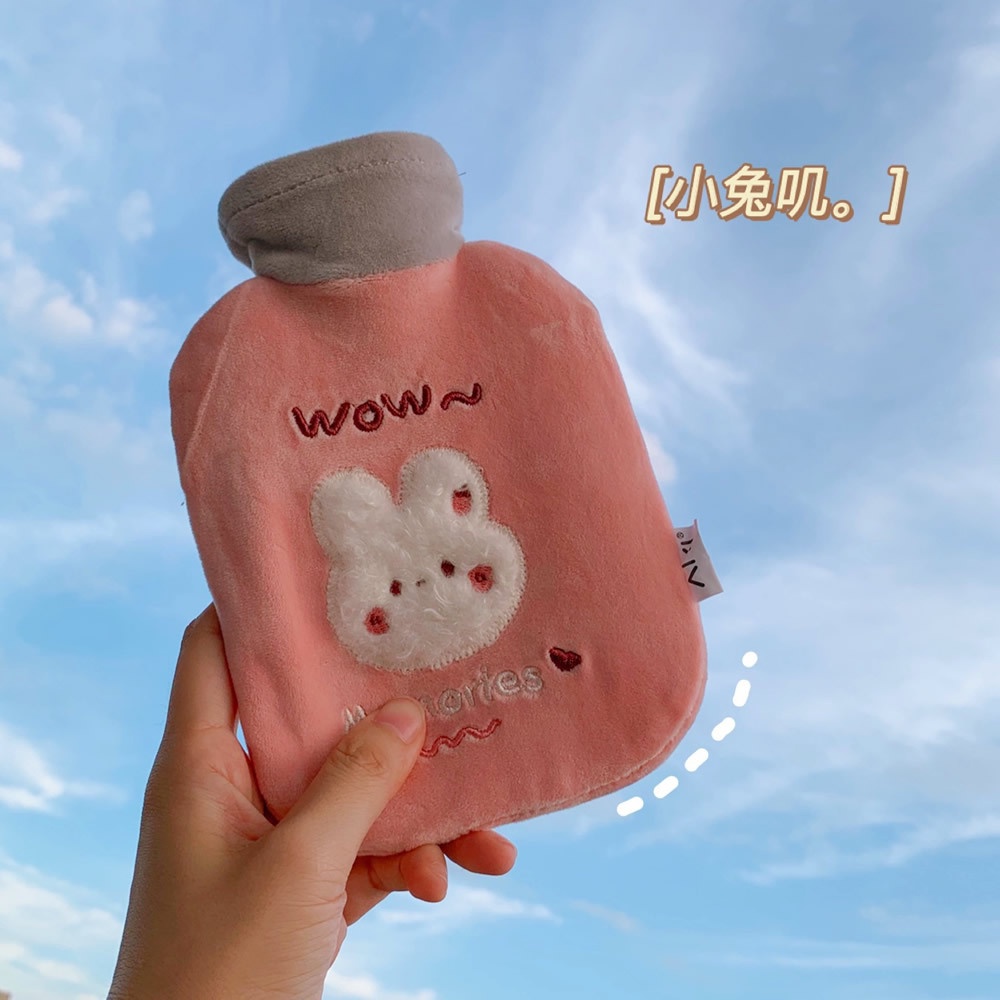 Túi chườm nóng lạnh lông mịn hoạt hình giảm đau bụng kinh, túi sưởi giữ ấm có thể làm túi đút tay