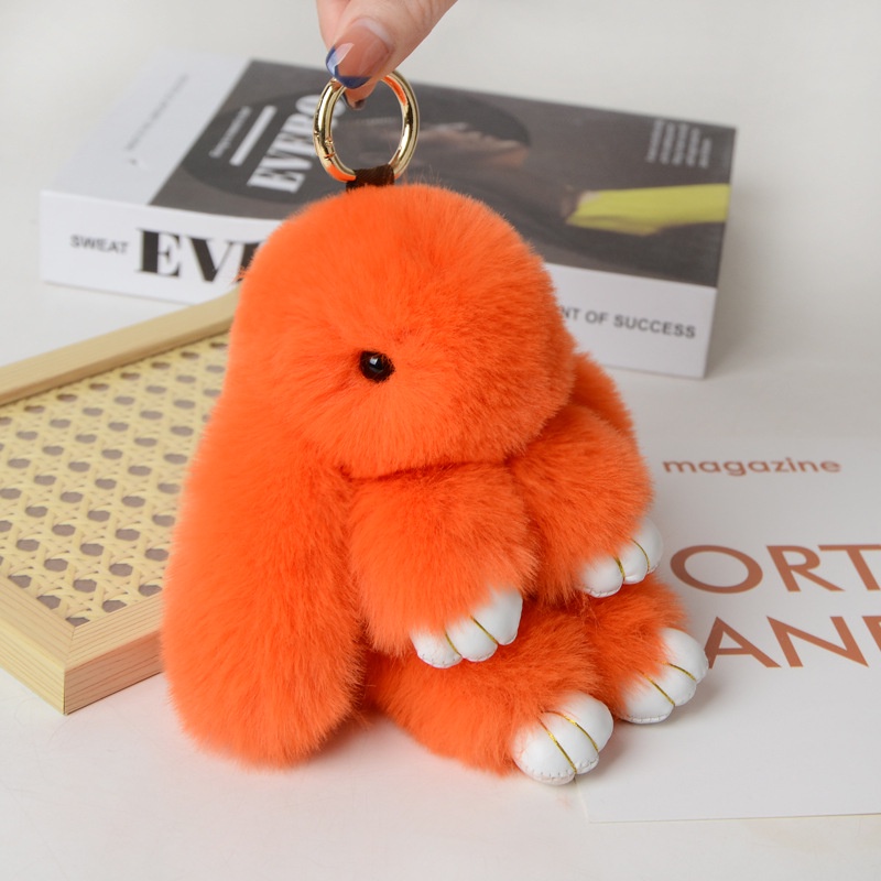 Móc Khóa Thỏ Nhồi Bông Xinh Xắn
