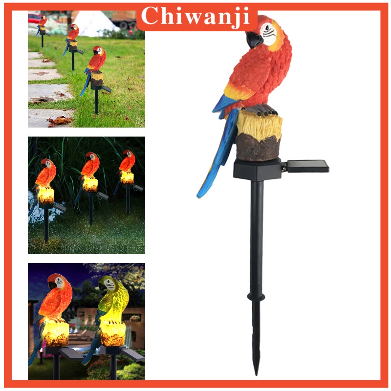 Đèn Resin Chống Thấm Nước Hình Chú Chim Trang Trí Sân Vườn
