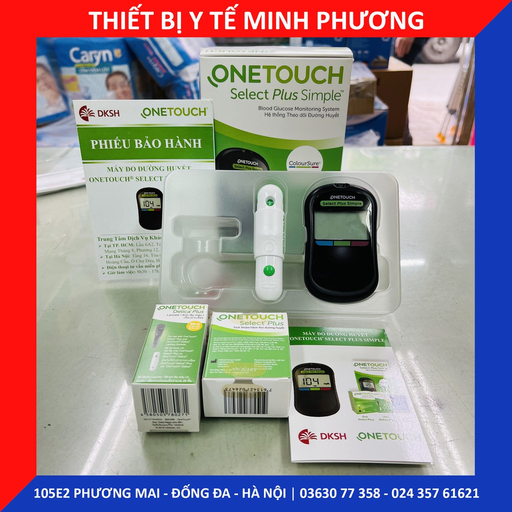 [CHÍNH HÃNG] Máy đo đường huyết ONETOUCH Select Plus Simple