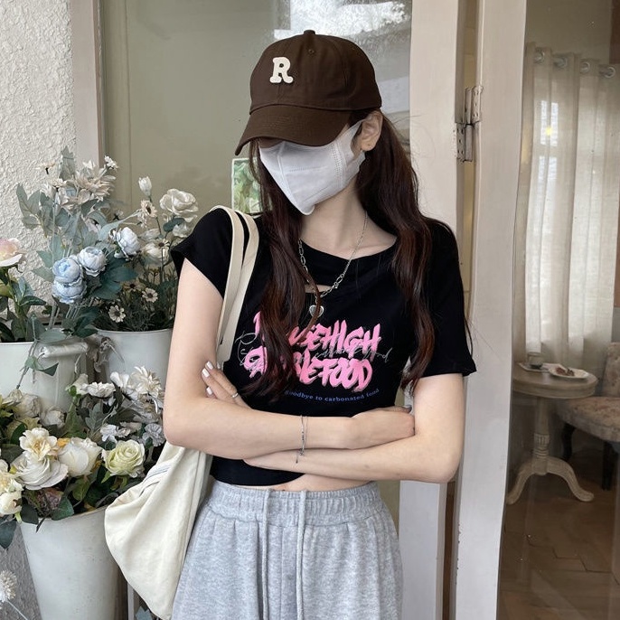 Áo Thun Tay Ngắn Dáng Ôm In Họa Tiết Thời Trang Mùa Hè Cho Nữ JH-TX-297