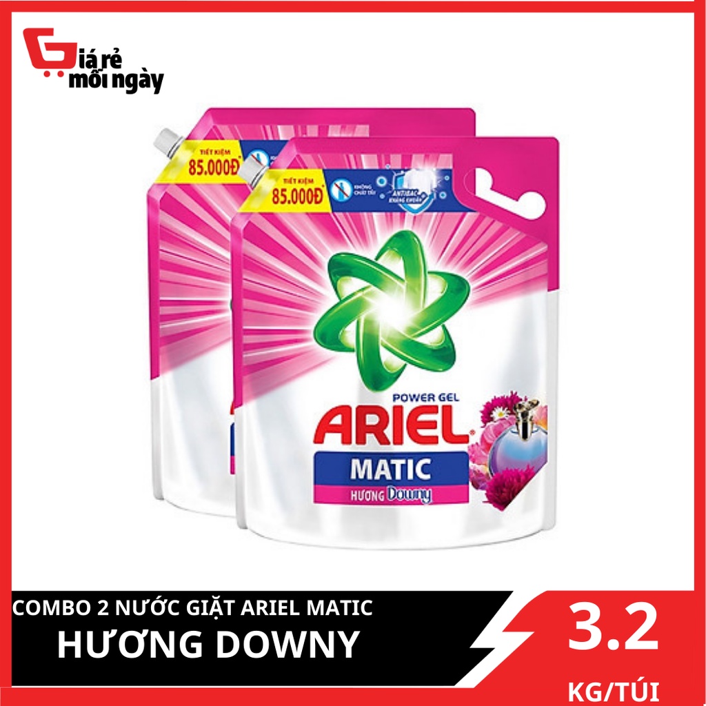 Combo 2 Nước Giặt Ariel Matic Hương Downy 3.2kg