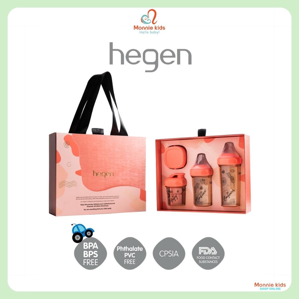 Bộ quà tặng Hegen Triple E Collection, set quà đồ sơ sinh cao cấp cho bé - Monnie Kids