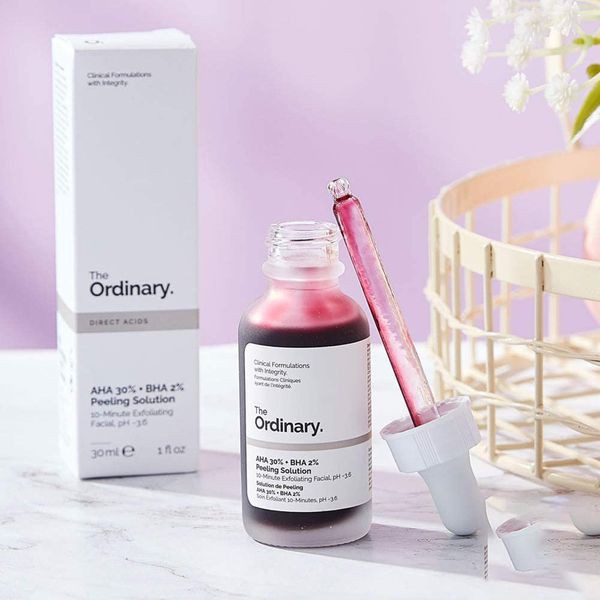 Serum The Ordinary AHA 30% + BHA 2% Peeling Solution, Tinh Chất Mặt Nạ Tẩy Tế Bào Chết, Giảm Thâm, Trắng Da 30ml Vala St