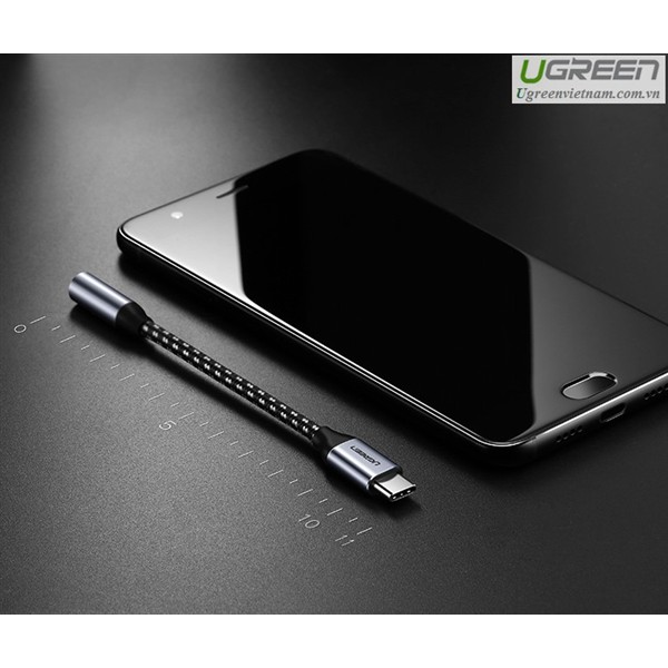 Cáp chuyển đổi USB type-C to 3.5mm chính hãng Ugreen 30632 cao cấp