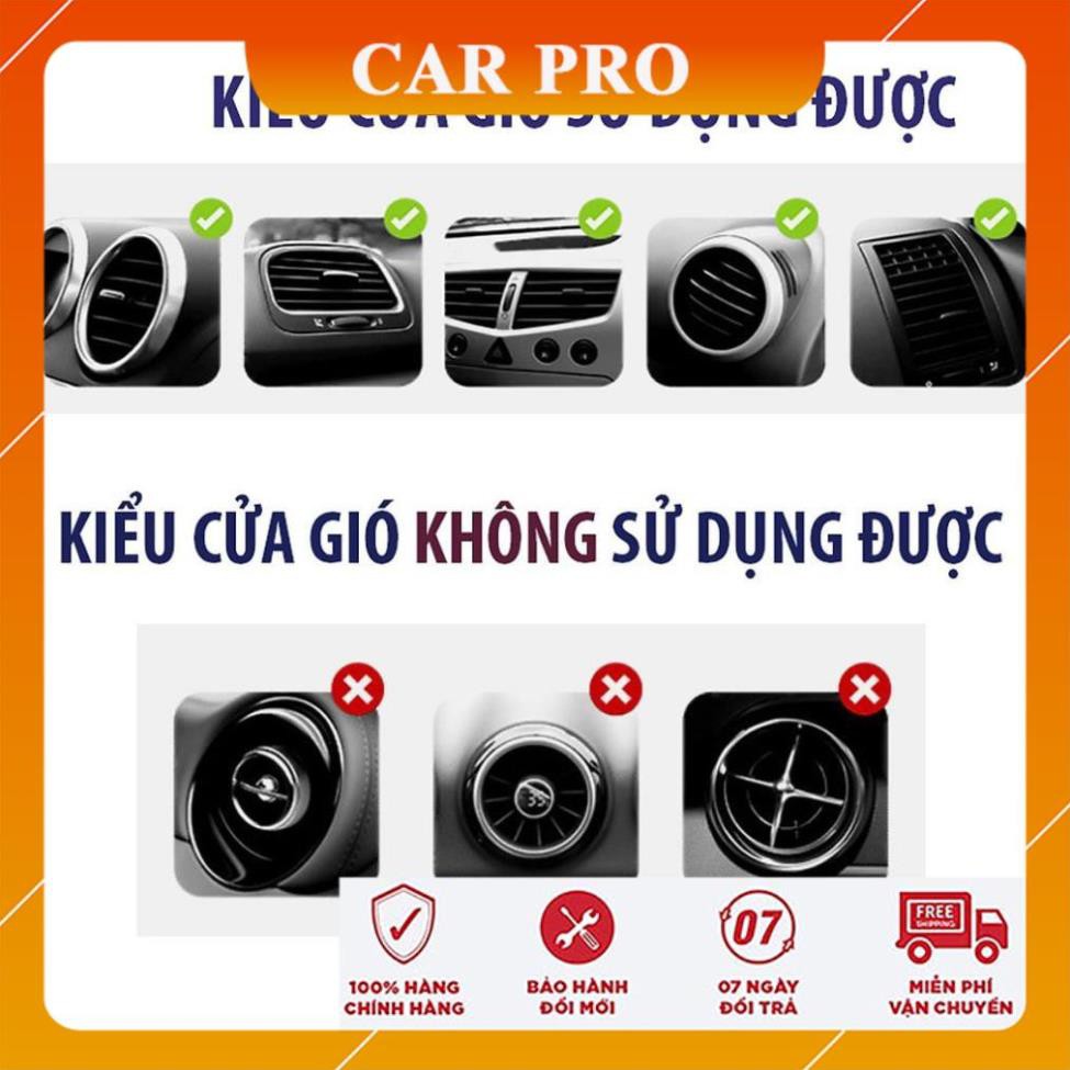 Giá đỡ điện thoại kẹp cửa gió điều hòa đế da cho xe ô tô - CAR PRO