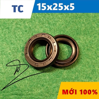 Phớt chặn dầu tc 15x25x5 ( phớt dầu / chắn dầu / lò xo / phớt ben / oil seal tc 15*25*5)