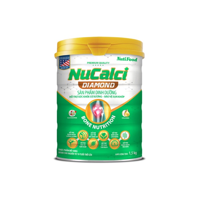 Sữa bột Nucalci Diamond lon 900g - Nutifood