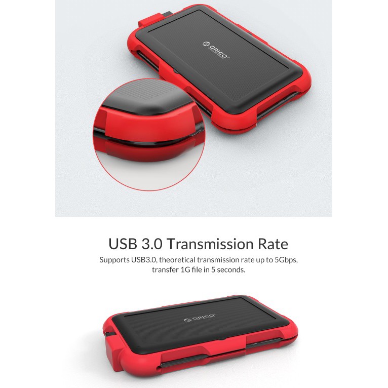 Hộp Đựng Ổ Cứng Ssd Hdd 2.5inch Chống Sốc Chống Nước Ip64 Upto 4tb | BigBuy360 - bigbuy360.vn