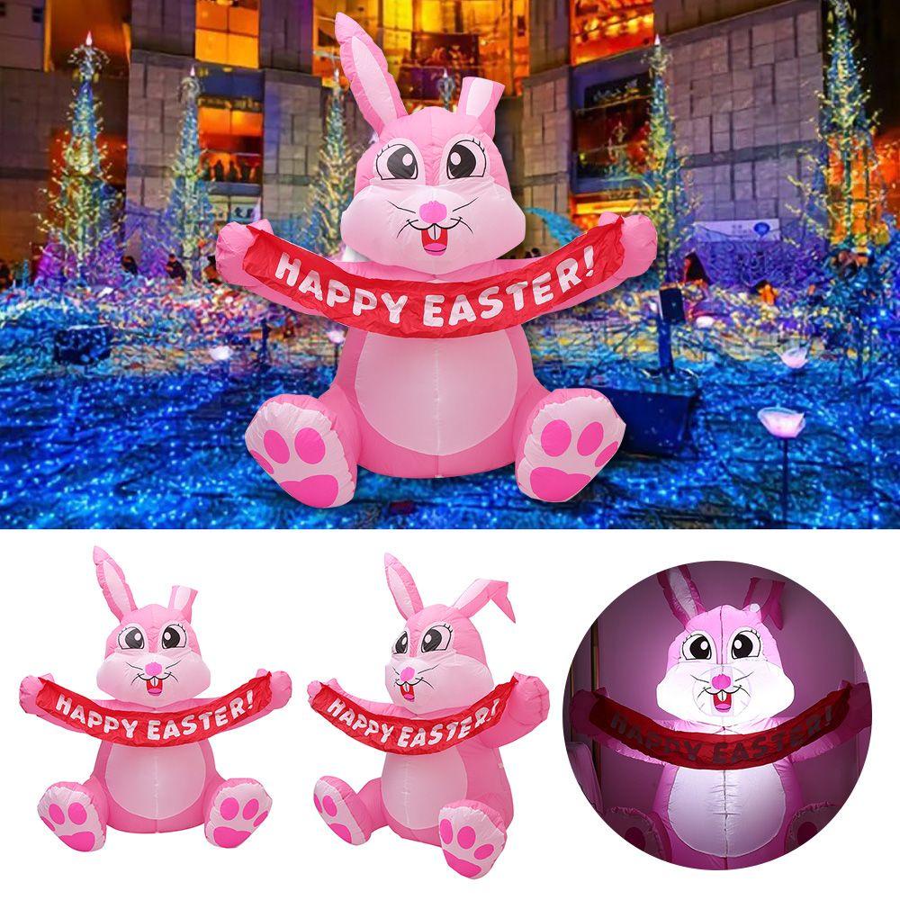 Thỏ Bơm Hơi Kích Thước 1 5Ft Dùng Trang Trí Lễ Phục Sinh