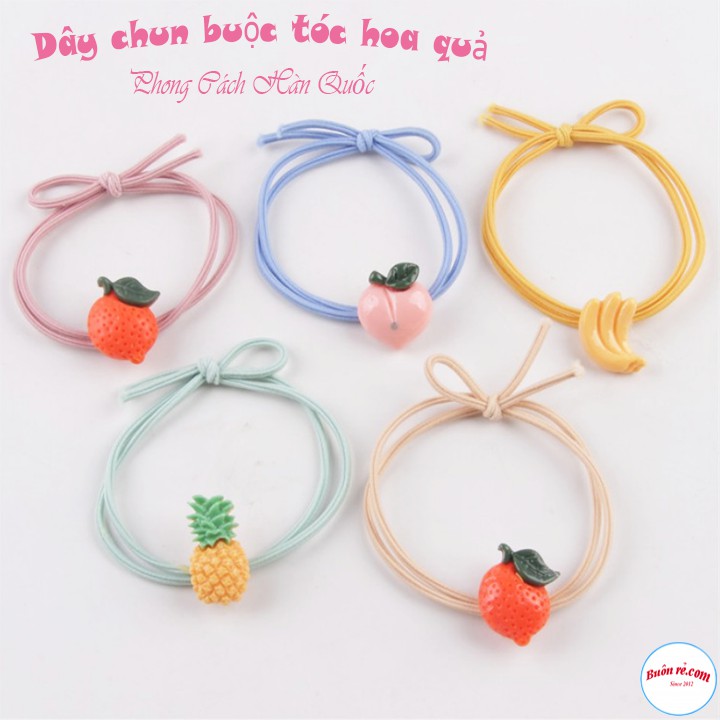 Combo 2 Chun buộc tóc hoa quả phong cách Hàn Quốc - 00031