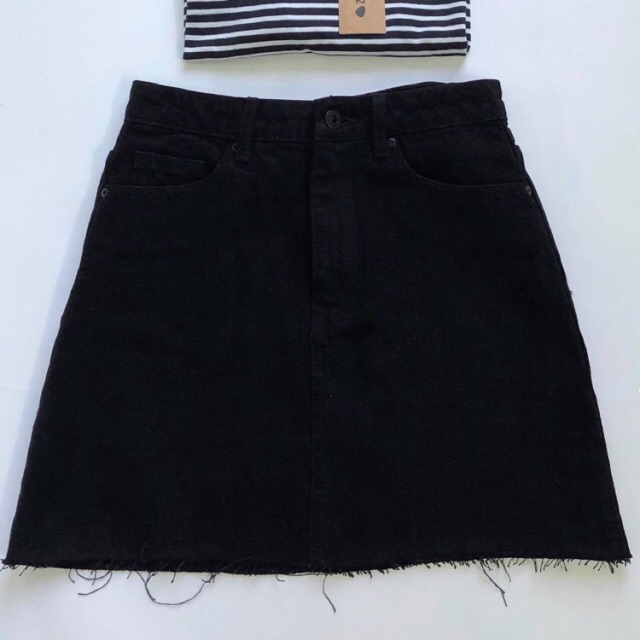 Chân váy đen/trắng Asos form A | BigBuy360 - bigbuy360.vn