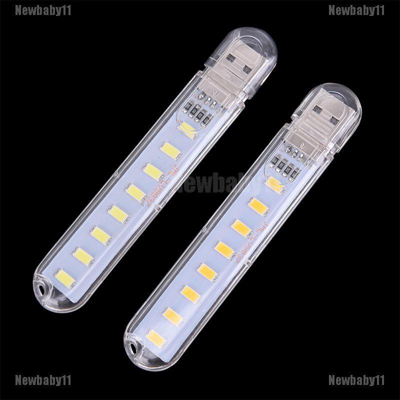 Đèn LED USB Mini 5V 8 Bóng Di Động Tiện Dụng Cho Máy Tính