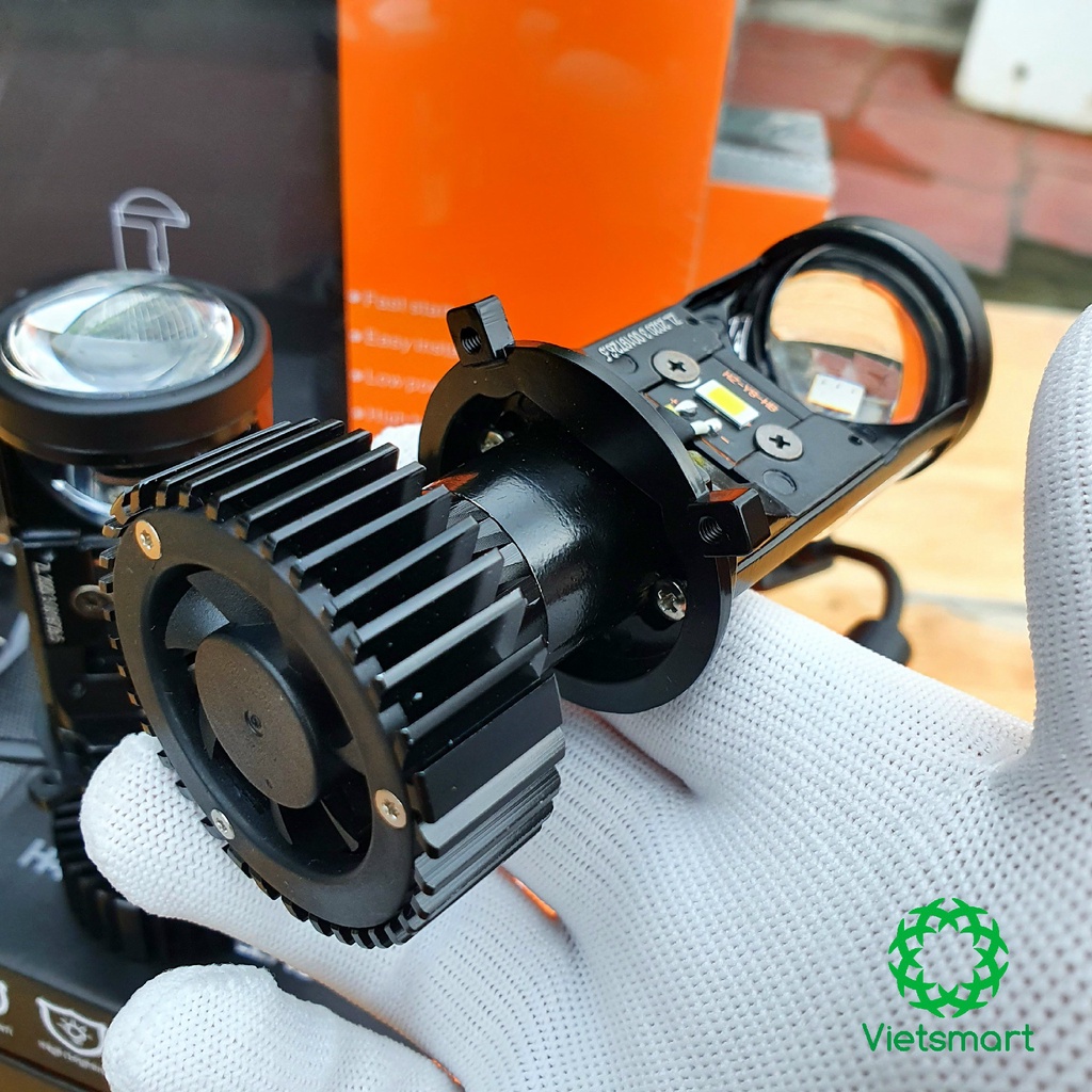 Đèn LED bi cầu mini Y6D 72W 6000K model 2022 chân H4 cho ô tô, xe máy