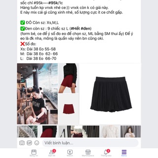 CHÂN VÁY NGẮN ĐEN ĐỎ