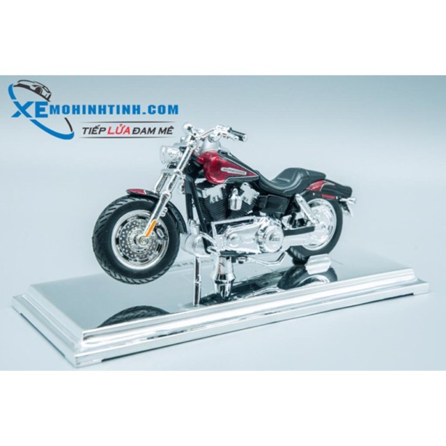 Xe Mô Hình Harley Davidson 2009 Fxdfse Cvo Fat Bob 1:18 Maisto (Đỏ Đen)