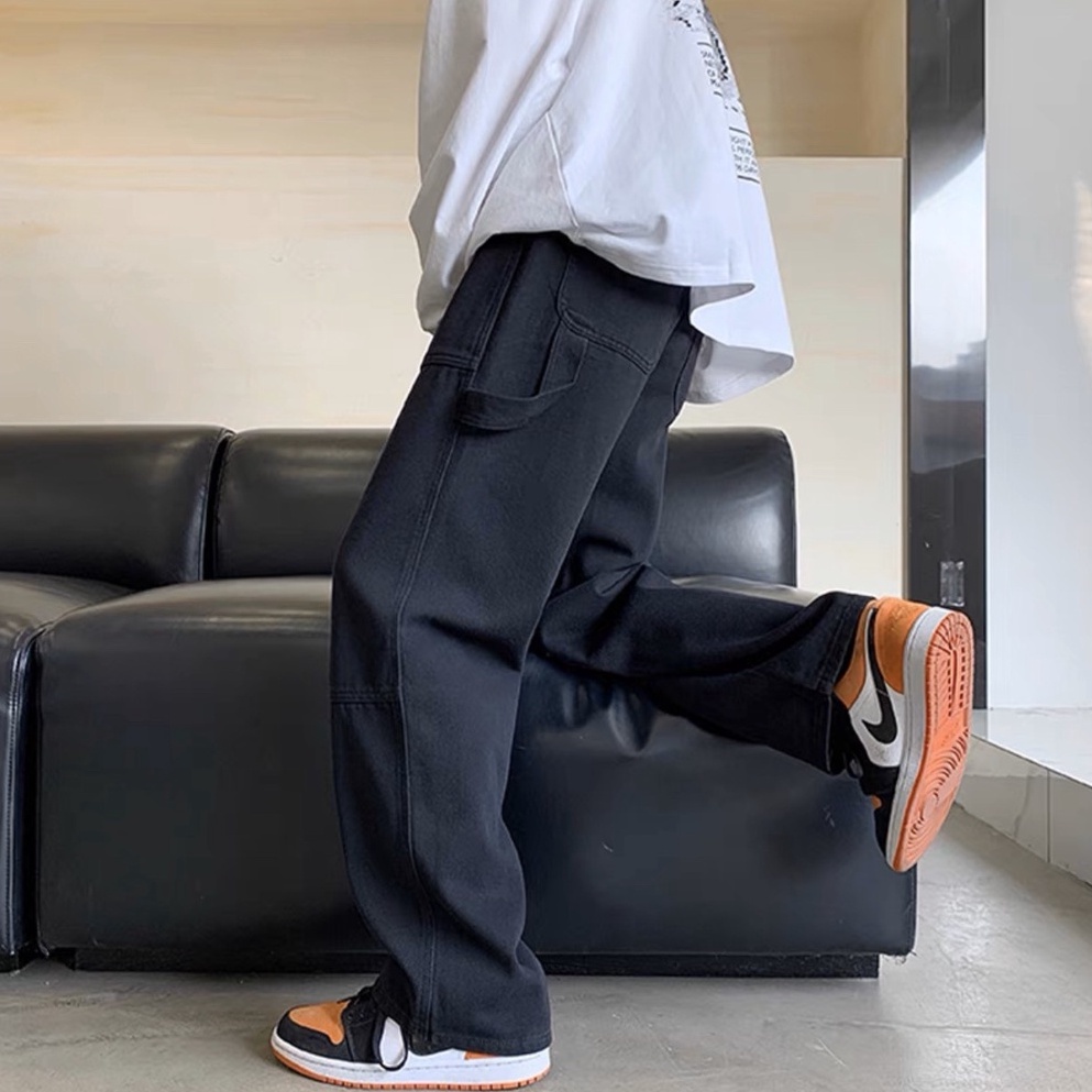 Quần ỐNG RỘNG DÁNG SUÔNG, quần KAKI FORM RỘNG UNISEX