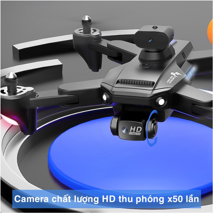 Flycam P9 Pro - Máy bay điều khiển từ xa P9 - Pro Camera HD Kết Nối Điện Thoại, Pin 30 Phút, Chống Va Chạm 4 Chiều