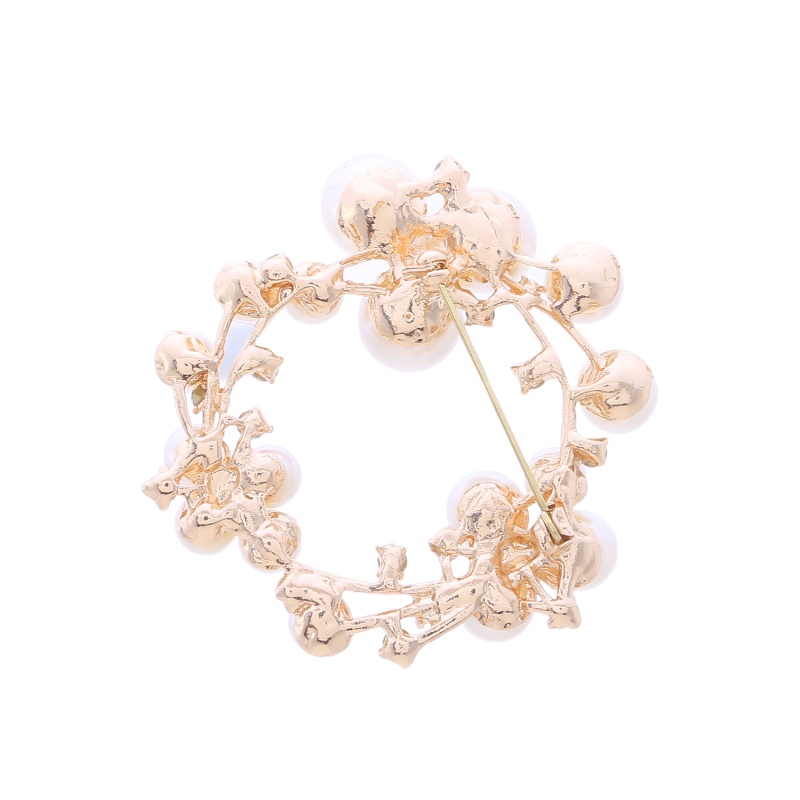 [QLQL] Ghim Cài Khăn Choàng / Khăn Choàng Cổ Cô Dâu Đính Ngọc Trai Tròn Phổ Biến