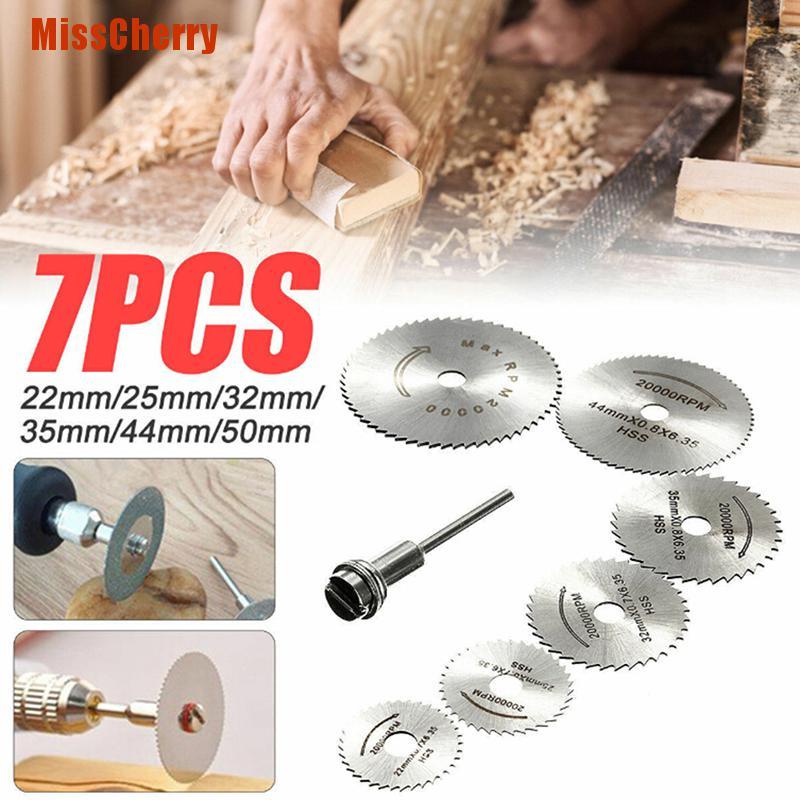 Bộ 7 Lưỡi Cưa Tròn Hss Chất Lượng Cao