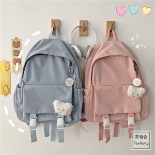 (Sẵn màu đen) Balo nữ vải dù chống thấm nước