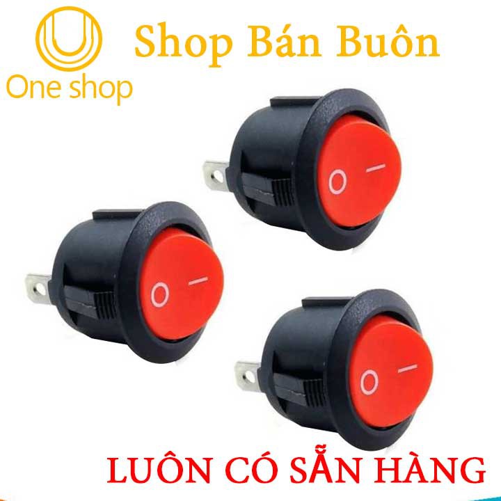 Bộ 3 công tắc bập bênh KCD1-105 6A/250V Loại To 20mm