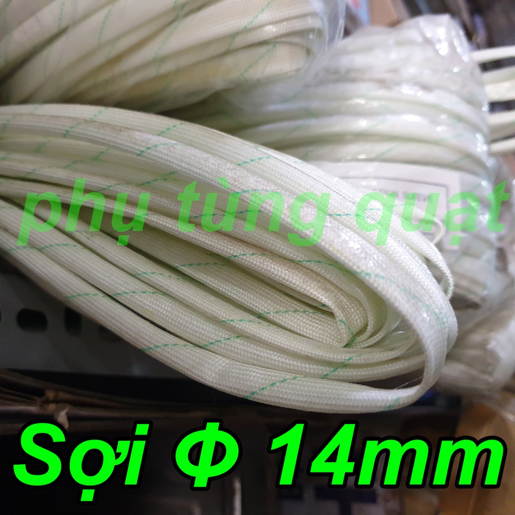 5 sợi gen thủy tinh 14ly độ dài 1m - gel chịu nhiệt cách điện ống luồn dây điện cơ