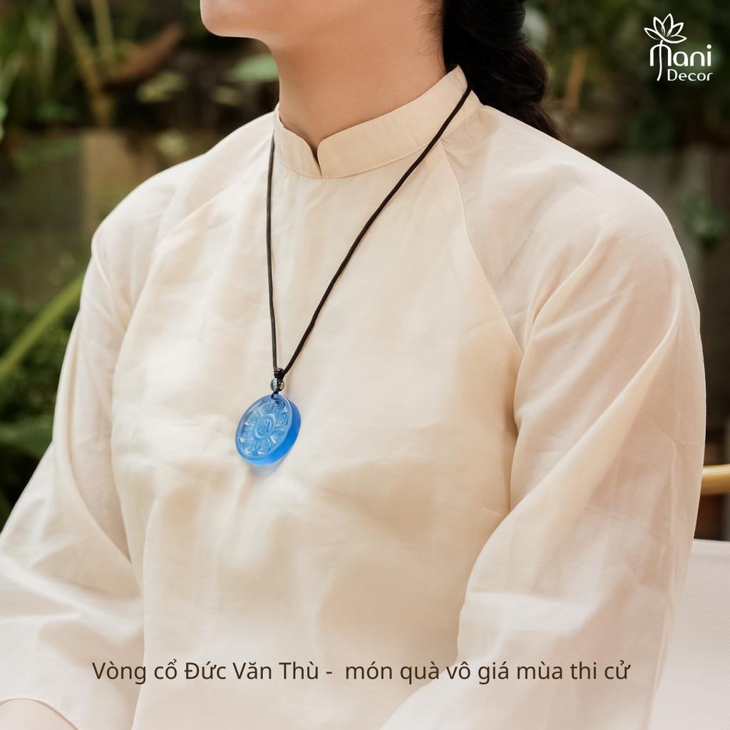 Vòng cổ Đức Văn Thù, hỗ trợ mắn trong thi cử, chất liệu lưu ly - Mani Decor