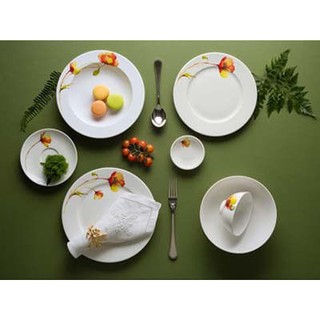 Bộ bàn ăn / đồ ăn 11 sản phẩm jasmine anh túc, sứ minh long i