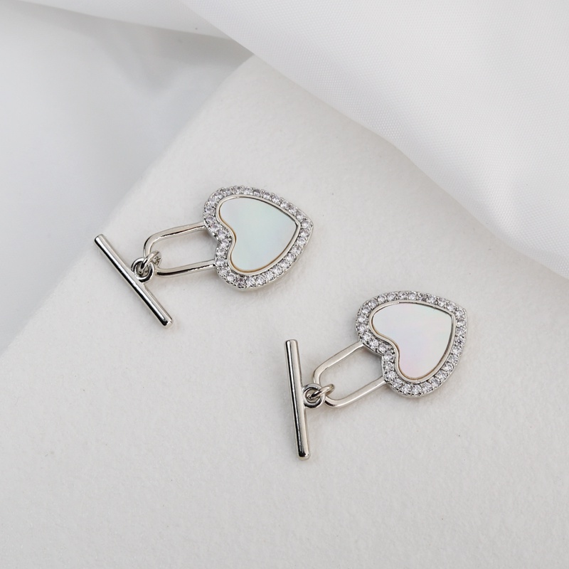 Mặt Dây Chuyền / Vòng Đeo Tay / Vòng Đeo Tay Bằng Đồng Mạ Vàng 14K Có Khóa Cài Trái Tim / Cá Chép Khảm Đá Zircon Màu Vàng