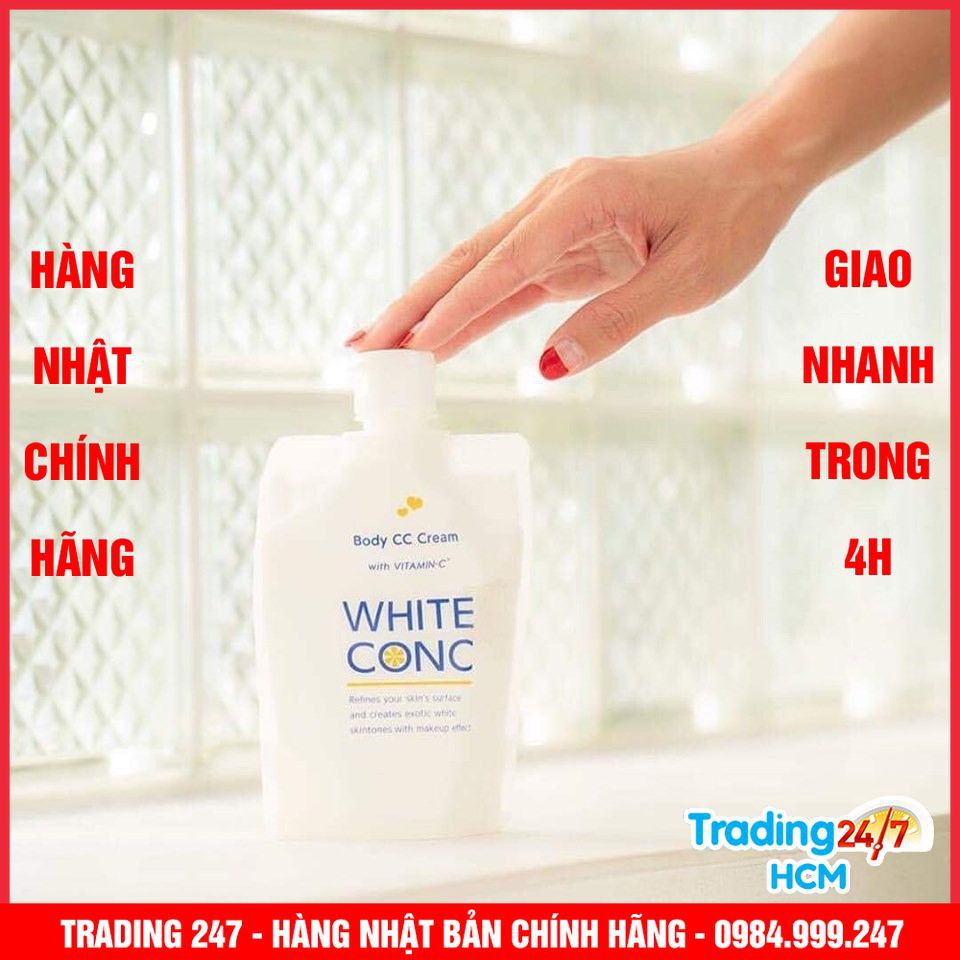 [Hỏa tốc HCM] Kem Dưỡng Trắng Toàn Thân White Conc Body CC Cream Nội Địa Nhật Bản