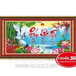 Tranh thêu 3d phúc lộc thọ 53370
